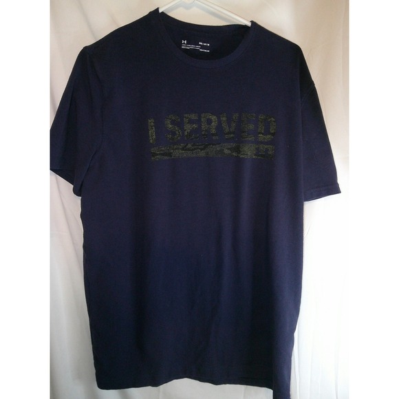 Under Armour I Served T-Shirt HeatGear‎ Training Activewear Tee Mens MD - Picture 1 of 3